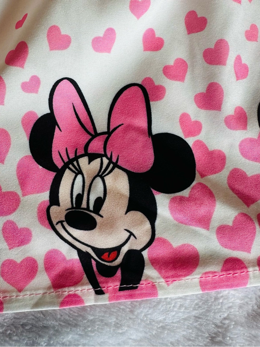 Disney Pink and Black Minnie Mouse Heart Print Dress